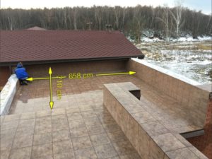 Терраса требующая гидроизоляции