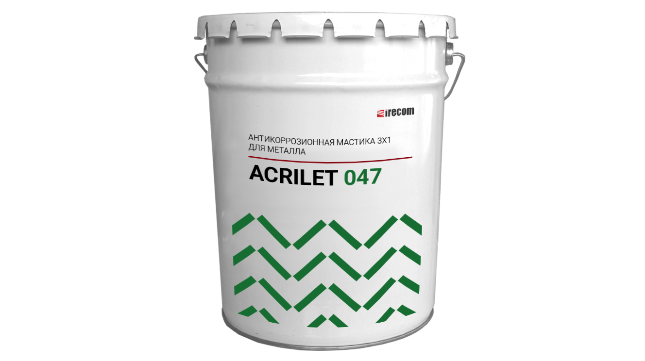 Защита металла с помощью ACRILET 047 в ведре.