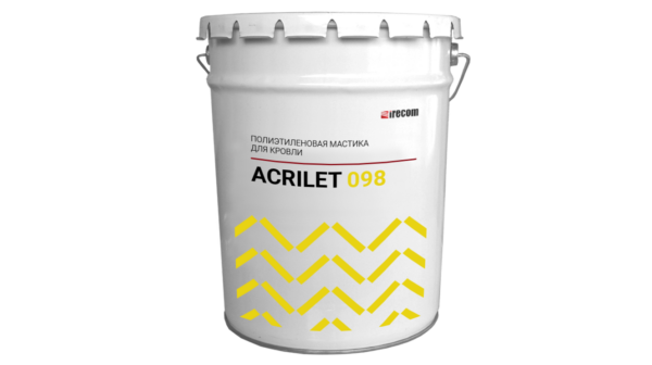 кровельная полиэтиленовая мастика Acrilet 098 в ведре.