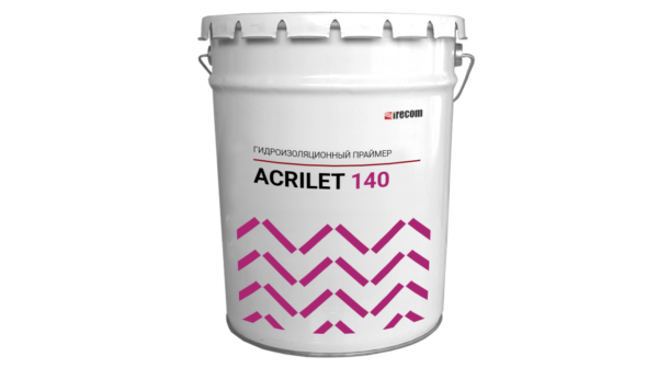 Гидроизоляционный праймер ACRILET 140 в ведре.