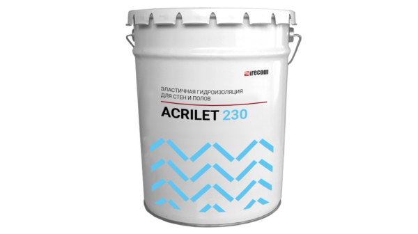 Эластичная гидроизоляция ACRILET 230 в ведре.