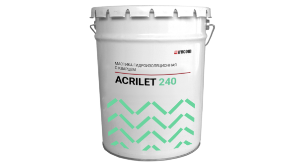 Кварцевая гидроизоляция ACRILET 240 в ведре.