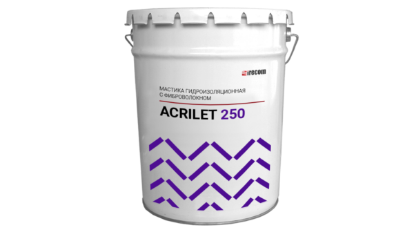Гидроизоляция под плитку ACRILET 250 в ведре.