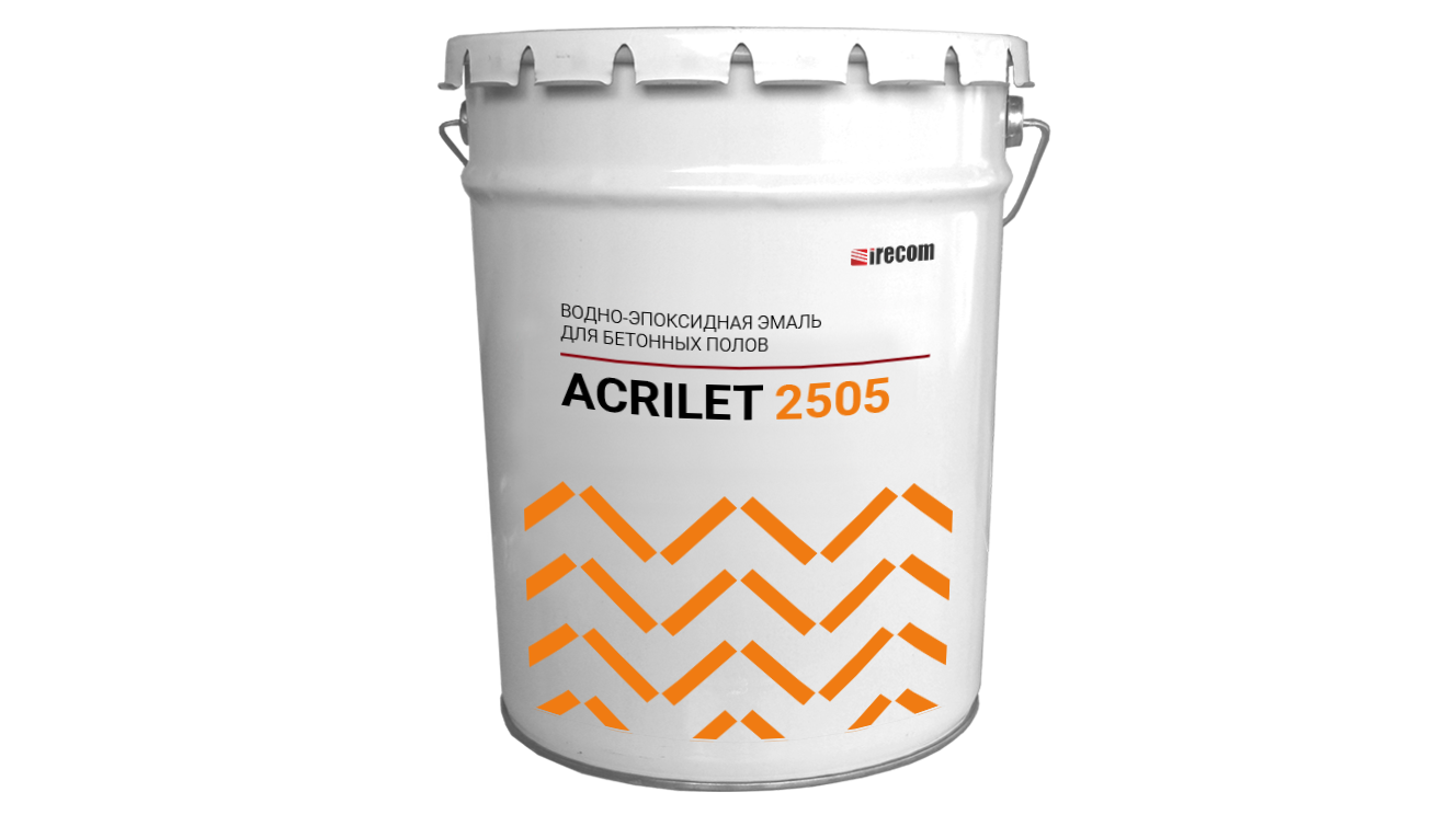Эмаль для бетонных полов ACRILET 2505 в ведре.