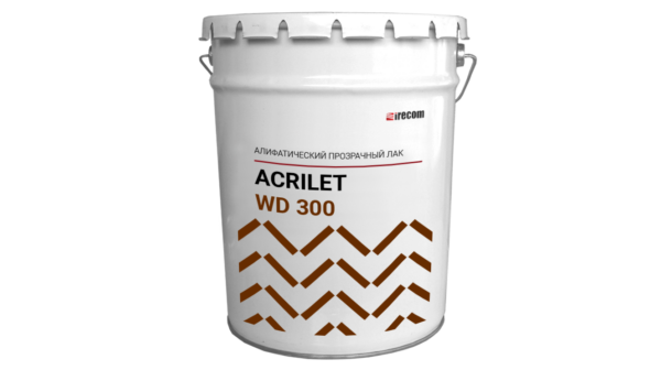 Алифатический лак ACRILET WD 300 в ведре.
