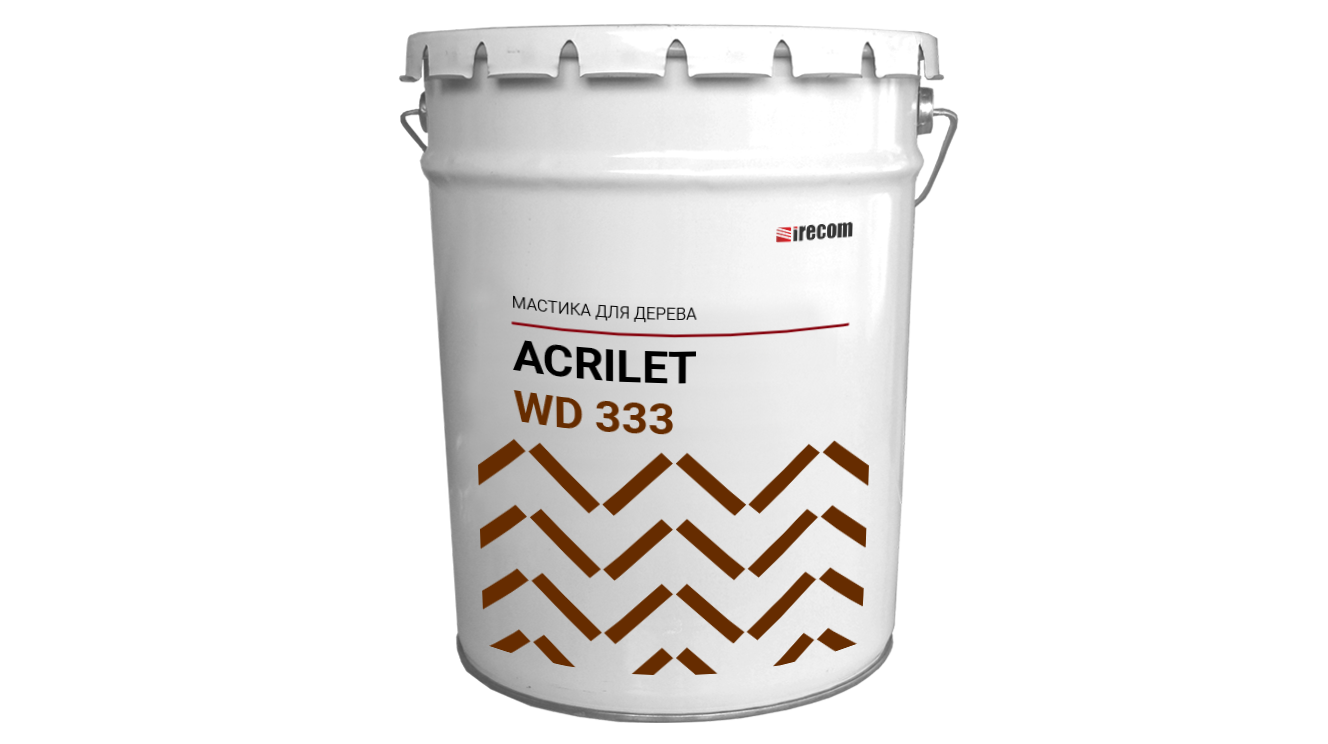 Мастика для дерева ACRILET WD 333 в ведре.
