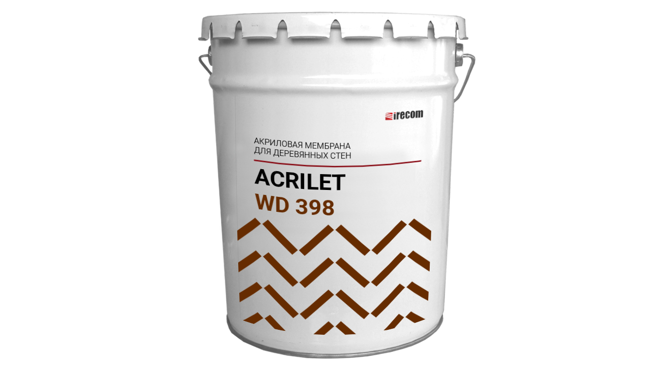 Мембрана для стен ACRILET WD 398 в ведре.